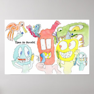 Brush Your Teeth, Little Monsters! Poster
