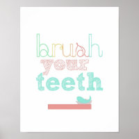 brush your teeth poster