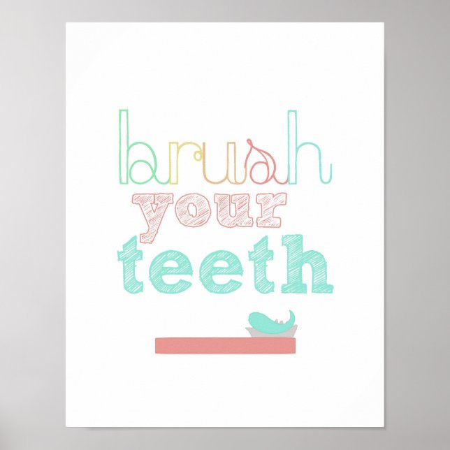 brush your teeth poster (Front)