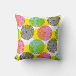 Brush Zigzags: Hand Drawn Pattern Cushion