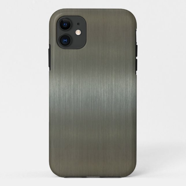 Brushed Aluminium Case-Mate iPhone Case (Back)