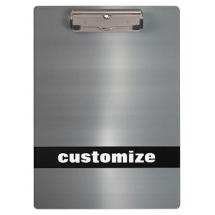 Brushed Aluminium Clipboard