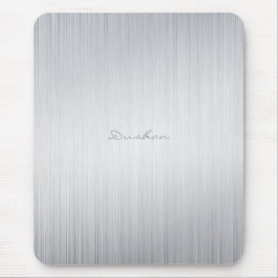 Brushed Aluminium Look Mouse Pad-Custom Name Mouse Pad