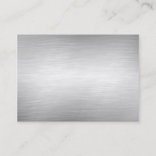Brushed Aluminium Metal Business Cards