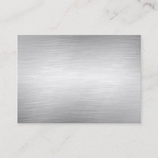 Brushed Aluminium Metal Business Cards (Front)