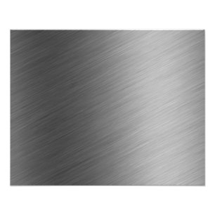 Brushed Aluminium Metal Look Photo Print
