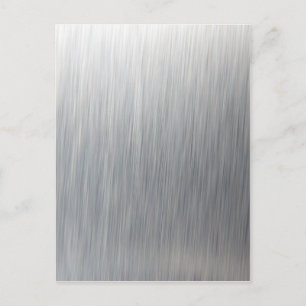 Brushed Aluminium Metal Postcard