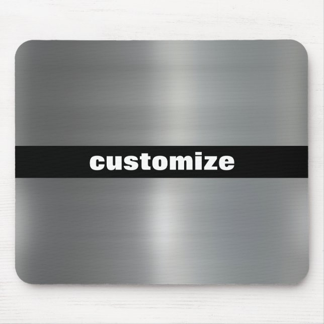 Brushed Aluminium Mouse Pad (Front)