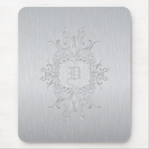 Brushed Aluminium Mouse Pad-Custom Initial Mouse Pad