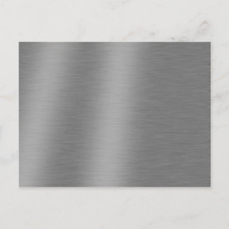 Brushed Aluminium Texture Postcard