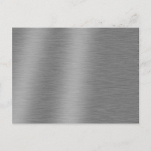 Brushed Aluminium Texture Postcard (Front)