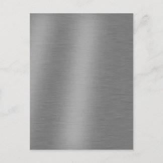 Brushed Aluminium Texture Postcard