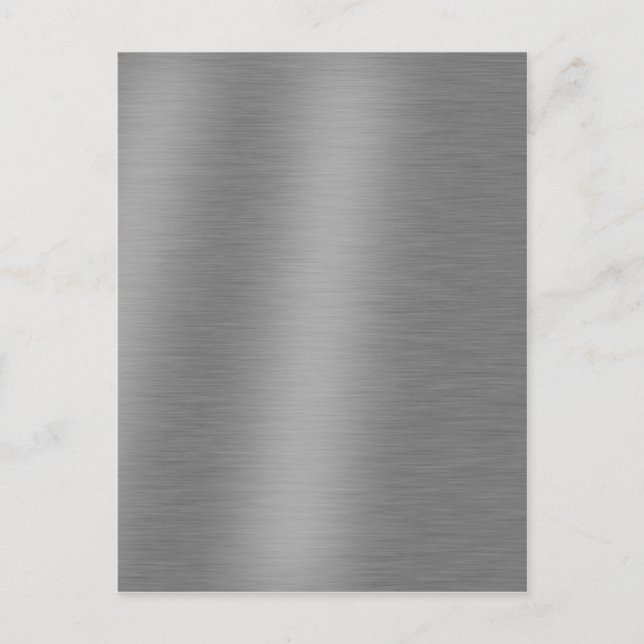 Brushed Aluminium Texture Postcard (Front)