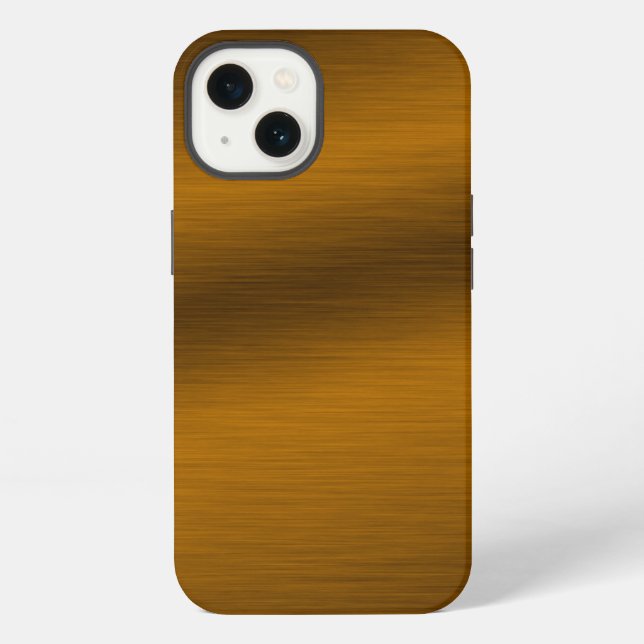 Brushed Bronze Background iPhone Case (Back)