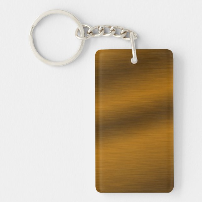 Brushed Bronze Background Key Ring (Front)