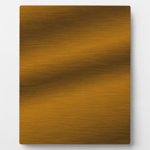 Brushed Bronze Faux Metal Background Plaque