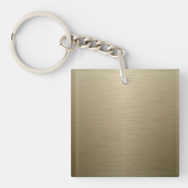 Brushed Bronze Key Ring (Front)