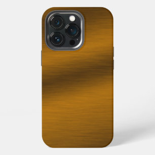 Brushed Bronze Look Artwork iPhone Case