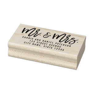 Brushed Charm Personalised Wood Stamp