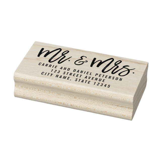 Brushed Charm Personalised Wood Stamp (Stamp)