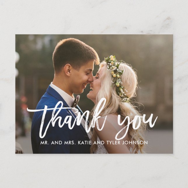 Brushed Charm Thank You Postcards (Front)