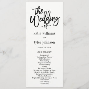 Brushed Charm Wedding Ceremony Program