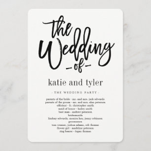 Brushed Charm Wedding Ceremony Program