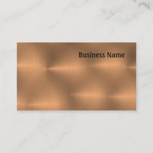 Brushed Copper Business Card