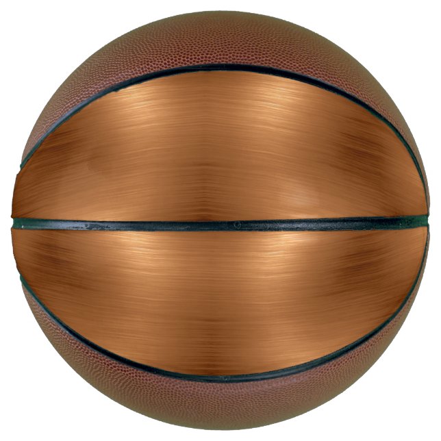 Brushed Copper Look Basketball (Front)