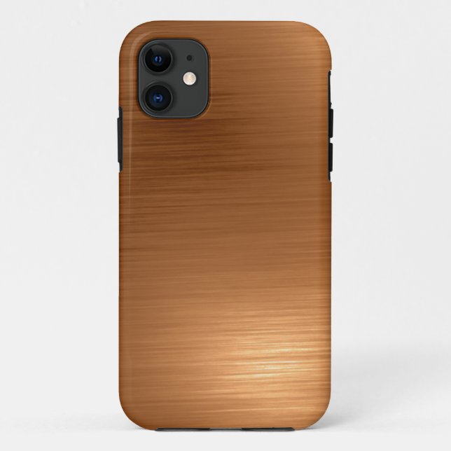 Brushed Copper Look Case-Mate iPhone Case (Back)