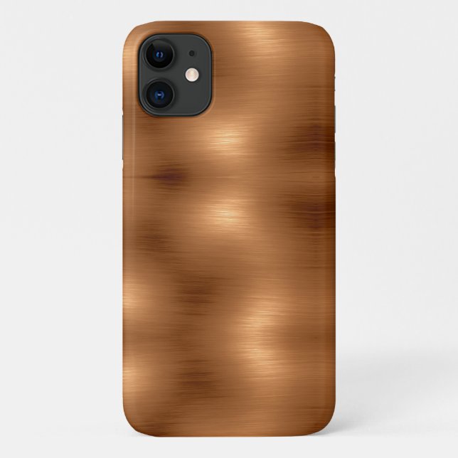Brushed Copper Look Case-Mate iPhone Case (Back)