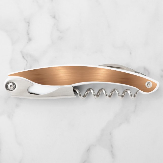 Brushed Copper Look Corkscrew (Front)