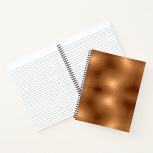 Brushed Copper Look Notebook