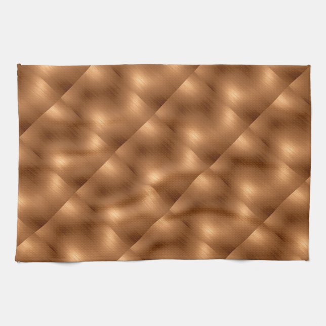 Brushed Copper Look Tea Towel (Horizontal)