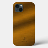 Brushed Copper Minimalist Personalised Monogram