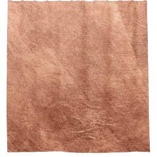 Brushed copper surface, metallic texture. shower curtain