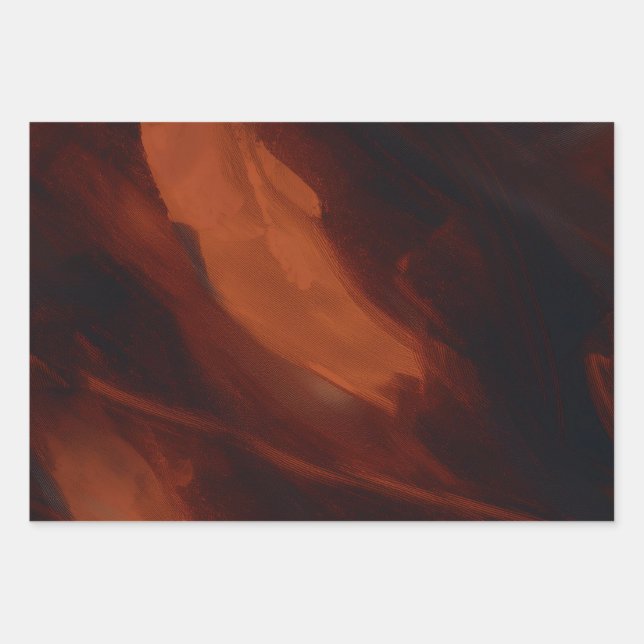 Brushed Copper Wrapping Paper Sheet (Front)