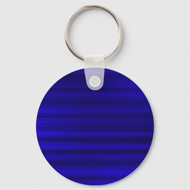Brushed Deep Blue Key Ring (Front)