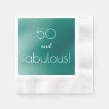 Brushed Emerald Customisable Paper Napkin