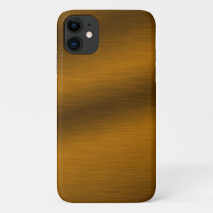 Brushed Faux Bronze Background iPhone 11 Case