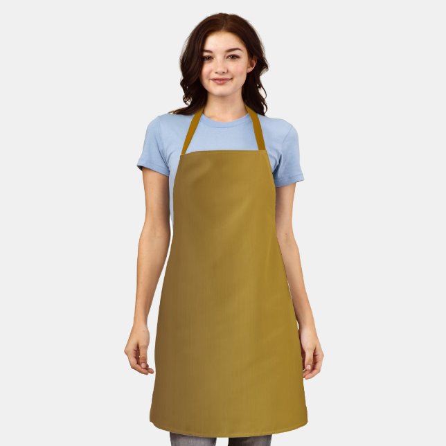 Brushed gold colour apron (Worn)