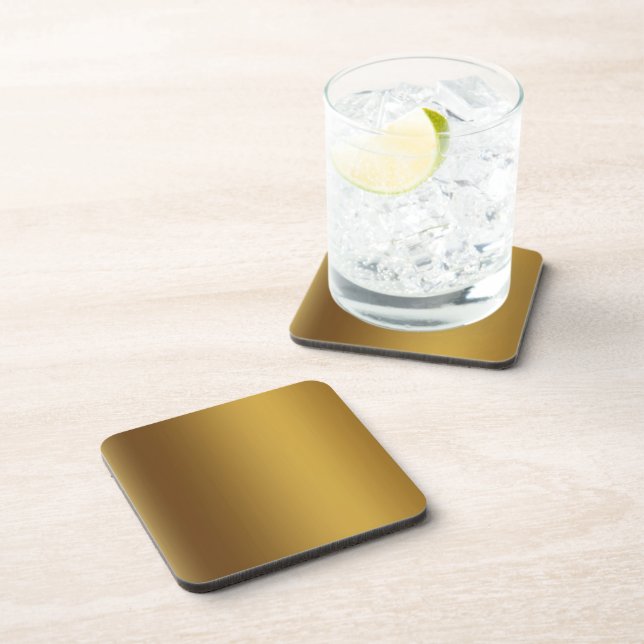 Brushed gold colour coaster (Right Side)