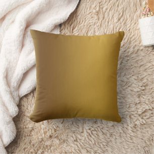Brushed gold colour cushion