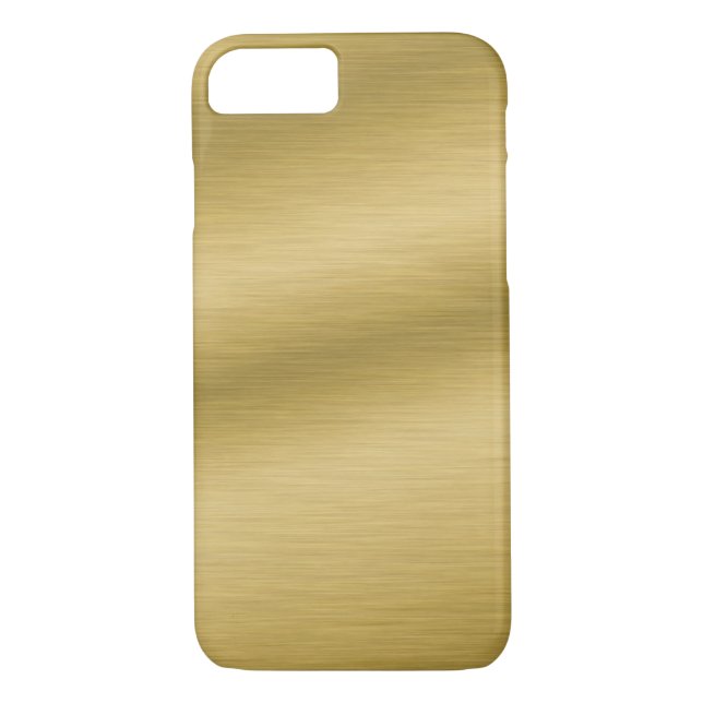 Brushed Gold Look Elegant Case-Mate iPhone Case (Back)