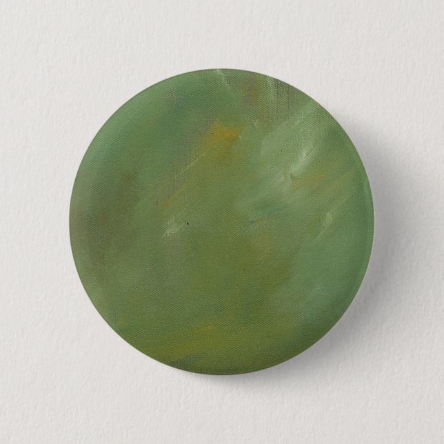 Brushed Green Faux Finish 6 Cm Round Badge (Front)