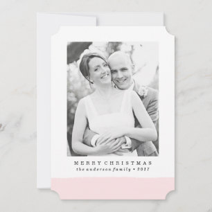 Brushed   Holiday Photo Card