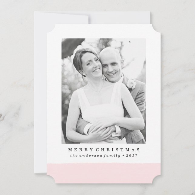 Brushed | Holiday Photo Card (Front)