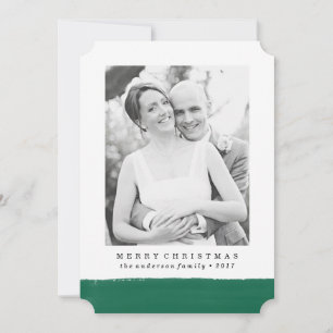 Brushed Holiday Photo Card