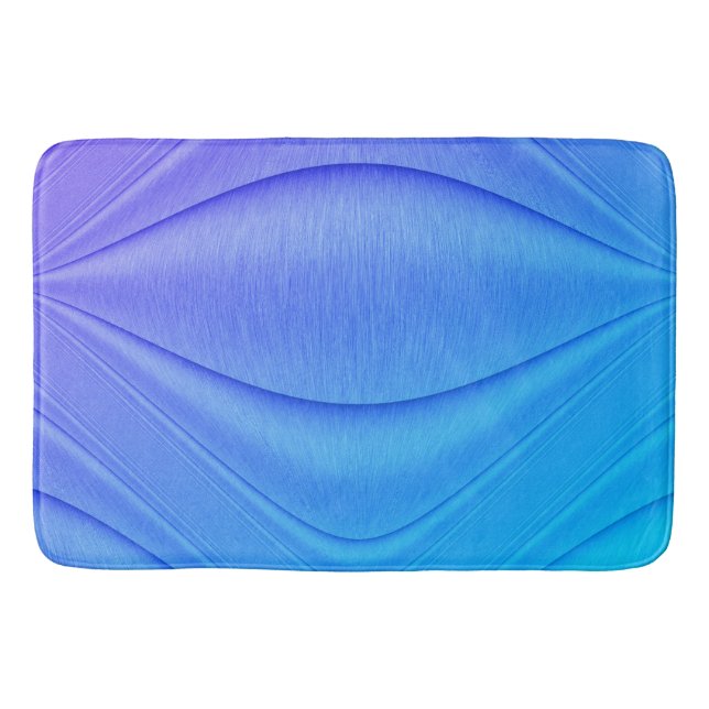 Brushed Lavender to Violet Contour Design Bath Mat (Front)