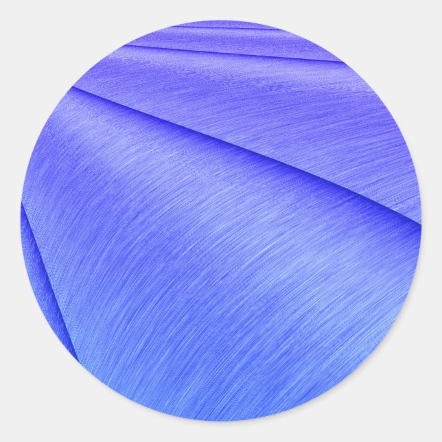 Brushed Lavender to Violet Contour Design Classic Round Sticker (Front)